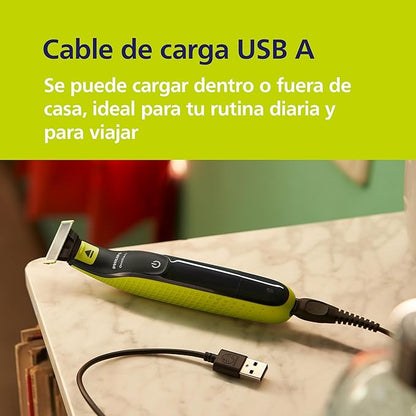 OneBlade 360 Afeitadora Multifuncional – Corte, Perfilado y Afeitado 5 en 1
